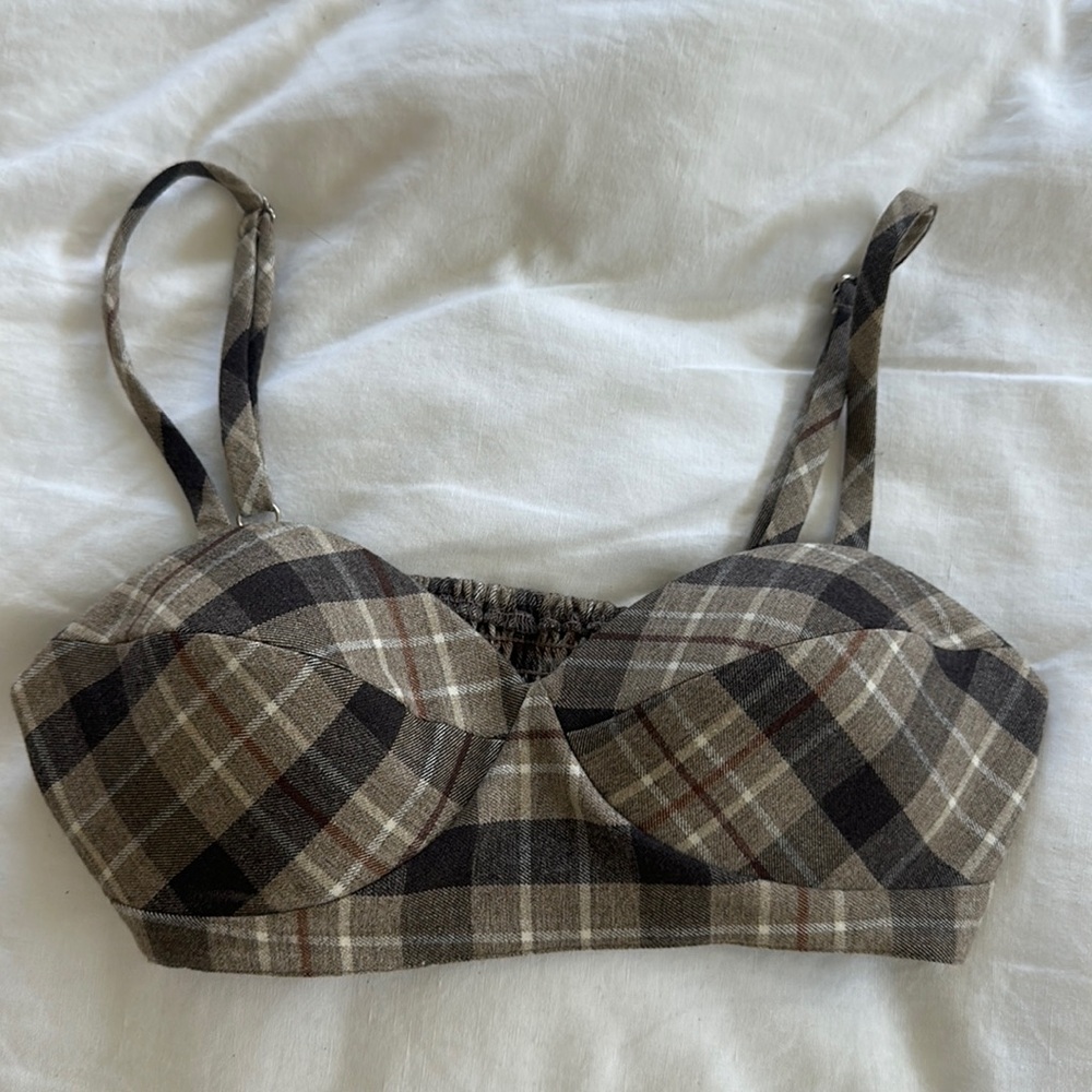 Favorite daughter flannel bra. Never worn before.